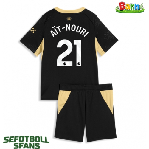 Manchester City Rayan Ait-Nouri #21 Bortaställ Barn 2026-27 Kortärmad (+ Korta byxor)